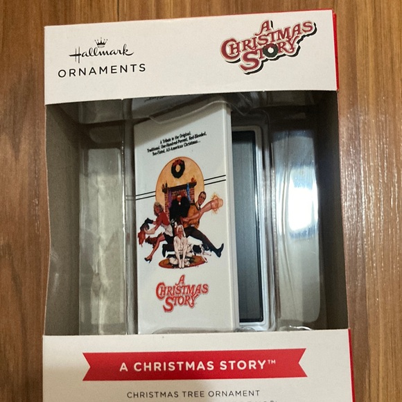 Hallmark Holiday Nwt Hallmark A Christmas Story Vhs Collectable Ornament 222 Poshmark